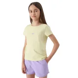 Dievčenské teplákové kraťasy 4F JUNIOR SHORTS CAS-4FJWSS24TSHOF280-52S-LIGHT VIOLET · záber 3