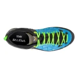 Pánska nízka turistická obuv SALEWA Mountain Trainer 2 GTX M blue danube fluo green · záber 3