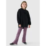Dievčenská mikina s kapucňou 4F JUNIOR SWEATSHIRT-JWAW24TSWSF1218-20S-DEEP BLACK · záber 3
