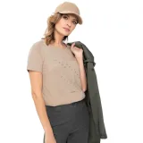 Dámske tričko s krátkym rukávom VOLCANO T-PERFECT-501-BEIGE · záber 2