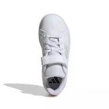 Dievčenská rekreačná obuv ADIDAS Grand Court 2.0 K cloud white clear pink · záber 4