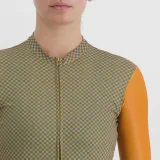 Dámsky cyklistický dres s krátkym rukávom SPORTFUL Checkmate w jersey, dark gold berry blue · záber 5