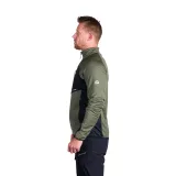 Pánska turistická mikina so zipsom NORTHFINDER PRIMO-409greenblack · záber 2