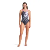 Dámske plavecké jednodielne plavky ARENA WOMENS FLOW SWIMSUIT V BACK LB · záber 4