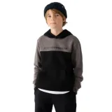Chlapčenská mikina s kapucňou 4F JUNIOR SWEATSHIRT-JWAW24TSWSM1222-20S-DEEP BLACK · záber 1
