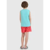 Chlapčenské plavky 4F JUNIOR BOARD SHORTS M121-63A-CORAL ALLOVER · záber 4