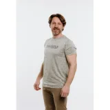 Pánske turistické tričko s krátkym rukávom EVERETT TecShirt M olive melange · záber 2