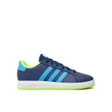 Chlapčenská rekreačná obuv ADIDAS Grand Court 2.0 dark blue blue rush lucid lemon · záber 1
