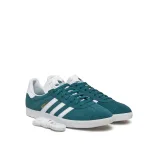 Pánska vychádzková obuv ADIDAS ORIGINALS Gazelle mystery green cloud white gold metalic · záber 2