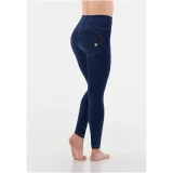 Dámske jeggings nohavice FREDDY WR.UP® skinny high waist push up jeggings in organic fabric-Blue · záber 3