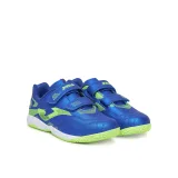 Chlapčenské futbalové kopačky halové JOMA Powerfull 2504 K IC royal blue green · záber 2