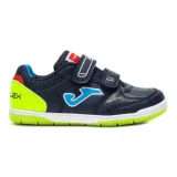 Chlapčenské futbalové kopačky halové JOMA Top Flex 2533 K IC navy blue green · záber 1