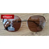 Polarizačné slnečné okuliare H.I.S. POLARIZED HPS04125-3, gold-beige, brown POL, 57-15-142 · záber 2