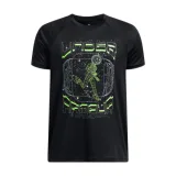 Chlapčenské tréningové tričko s krátkym rukávom UNDER ARMOUR UA B TECH GAME DAY SS-BLK · záber 1