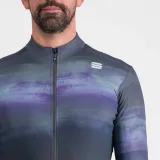 Pánsky cyklistický dres s dlhým rukávom SPORTFUL Flow supergiara thermal jersey, galaxy blue black · záber 5