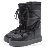Dámske členkové zimné topánky MOON BOOT LTRACK HIGH NYLON WP, 001 black · záber 2