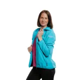 Dámska turistická bunda EVERETT LightSoftshell W blue · záber 2