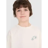 Chlapčenské tričko s krátkym rukávom 4F JUNIOR TSHIRT M1914-11S-OFF WHITE · záber 2