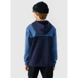Chlapčenská mikina s kapucňou 4F JUNIOR SWEATSHIRT-JWAW24TSWSM1222-30S-DARK BLUE · záber 3