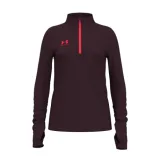 Dievčenská tréningová mikina s 1 2 zipsom UNDER ARMOUR UA Girls Challenger Midlayer-MRN · záber 1