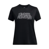 Dievčenské tričko s krátkym rukávom UNDER ARMOUR UA Tech Wordmark SS-BLK · záber 1