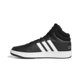 Pánska rekreačná obuv ADIDAS Hoops 3.0 Mid M core black cloud white grey six · záber 3
