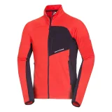 Pánska turistická mikina so zipsom NORTHFINDER PRIMO-361redblack · záber 4