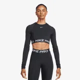 Dámske tréningové tričko s dlhým rukávom NIKE PRO DF 365 CROP LS-010 BLACK WHITE · záber 2