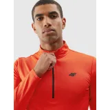 Pánska zateplená lyžiarska mikina s 1 2 zipsom 4F BRUSHED UNDERWEAR-AW23UBRUM035-62S-RED · záber 4