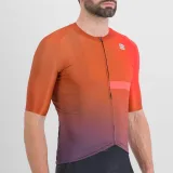 Pánsky cyklistický dres s krátkym rukávom SPORTFUL Bomber jersey, cayenna red pompelmo · záber 4