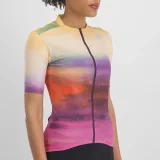 Dámsky cyklistický dres s krátkym rukávom SPORTFUL Flow supergiara w jersey, carmine rose yellow · záber 4