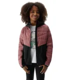 Dievčenská turistická softshellová bunda 4F JUNIOR TECHNICAL JACKET-JAW23TTJAF280-54S-PINK · záber 1