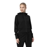 Dámska mikina so zipsom 4F WOMENS SWEATSHIRT BLD027-20S-DEEP BLACK · záber 1