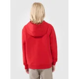 Chlapčenská mikina so zipsom 4F JUNIOR SWEATSHIRT-JWSS25TSWSM1851-62S-RED · záber 3