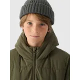 Chlapčenská bunda 4F JUNIOR DOWN JACKET-JWAW24TDJAM464-43S-KHAKI · záber 2