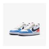 Chlapčenská rekreačná obuv NIKE Court Borough Low Recraft Jr white light crimson blue beyond thunder blue · záber 3