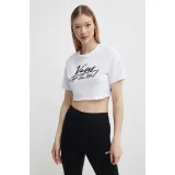 Dámske tričko s krátkym rukávom VANS GO ANYPLACE CREW CROP II-WHITE · záber 2