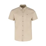 Pánska košeľa s krátkym rukávom VOLCANO LIN-102-BEIGE · záber 5