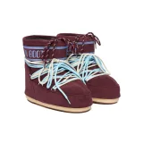 Nízke zimné topánky MOON BOOT MB ICON LOW SUEDE LACES-D013 BURGUNDY · záber 2