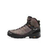 Pánska členková turistická obuv SALEWA Alp Trainer 2 Mid GTX M wallnut fluo orange · záber 3