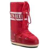 Dámske vysoké zimné topánky MOON BOOT ICON NYLON, 003 red · záber 2