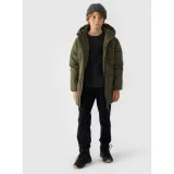 Chlapčenská bunda 4F JUNIOR DOWN JACKET-JWAW24TDJAM464-43S-KHAKI · záber 5