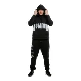 Pánska zateplená mikina s kapucňou UNDER ARMOUR UA Essential Flc Nov Hood-BLK · záber 2
