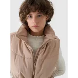 Dámska vesta 4F VEST JACKET-WAW24TVJAF135-83S-BEIGE · záber 4