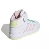 Dievčenská rekreačná obuv ADIDAS Grand Court Mid cloud white clear pink ice yellow · záber 4