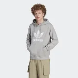 Pánska mikina s kapucňou ADIDAS ORIGINALS TREFOIL HOODY-IM4490-medium grey heather · záber 2
