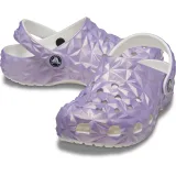 Dievčenské kroksy (rekreačná obuv) CROCS Classic Iridescent Geo CGK white · záber 5