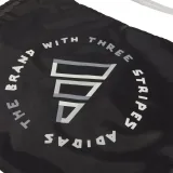 Vrecko na prezúvky ADIDAS GYMSACK TAPE BLACK WHITE · záber 2