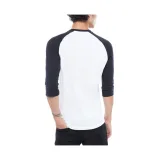 Pánske tričko s krátkym rukávom VANS CLASSIC RAGLAN-WHITE-BLACK · záber 4