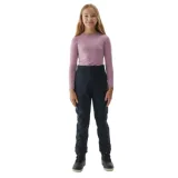 Dievčenské lyžiarske softshellové nohavice 4F JUNIOR TROUSERS FNK-JAW23TFTRF355-21S-BLACK · záber 1